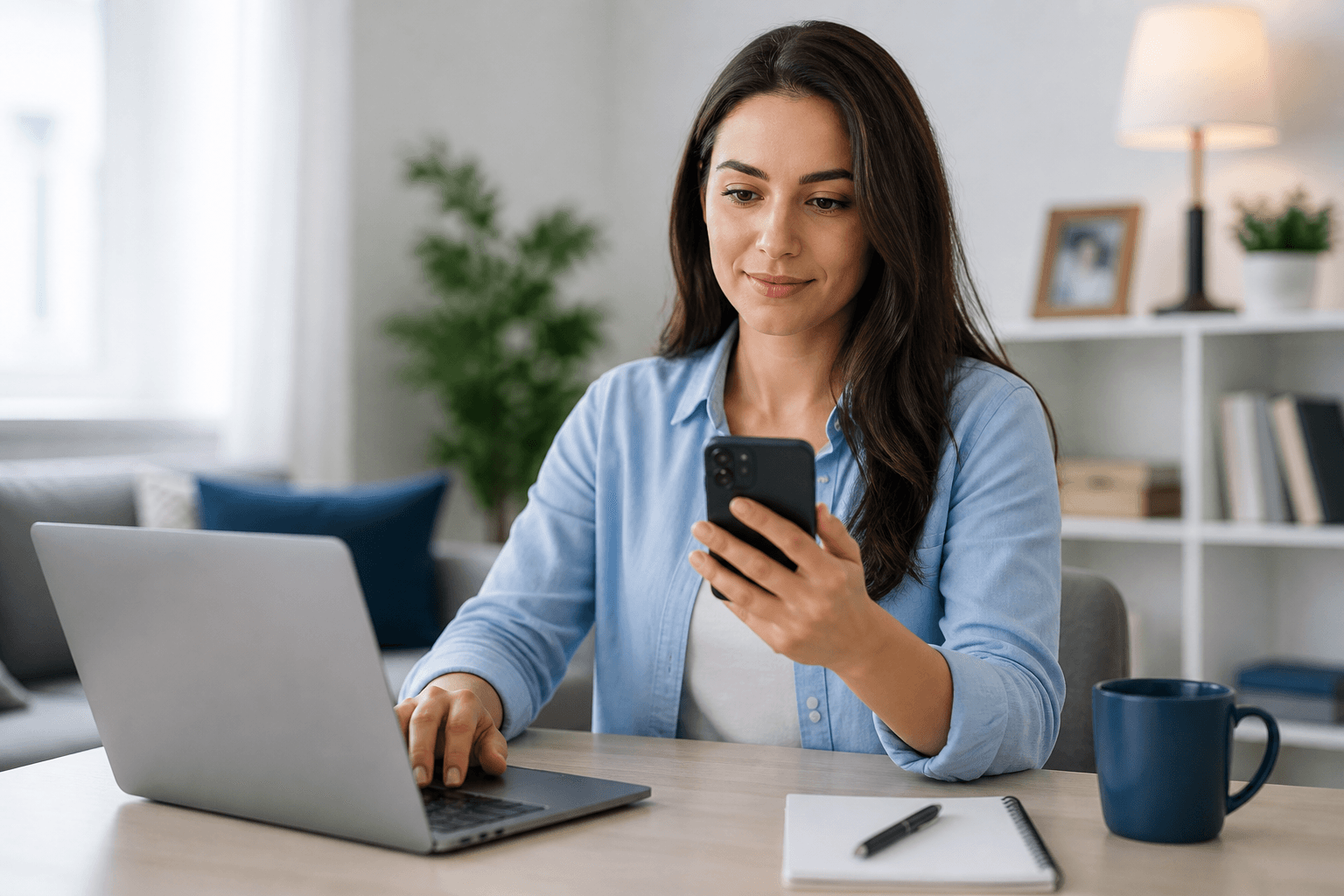 Person submitting injury intake information online.